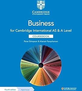 Cambridge International AS & A Level Business Coursebook with Digital Access by Peter Stimpson